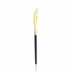 Amore Black Touch Titanyum Parlak Gold 12 Adet Tatlı Bıçağı